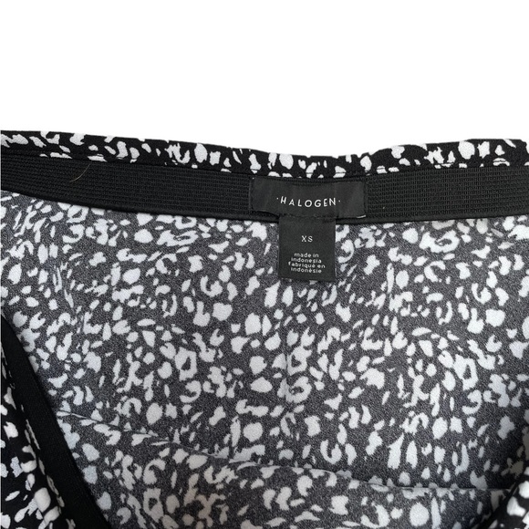 NWT Halogen black white print midi skirt size XS - Picture 9 of 11